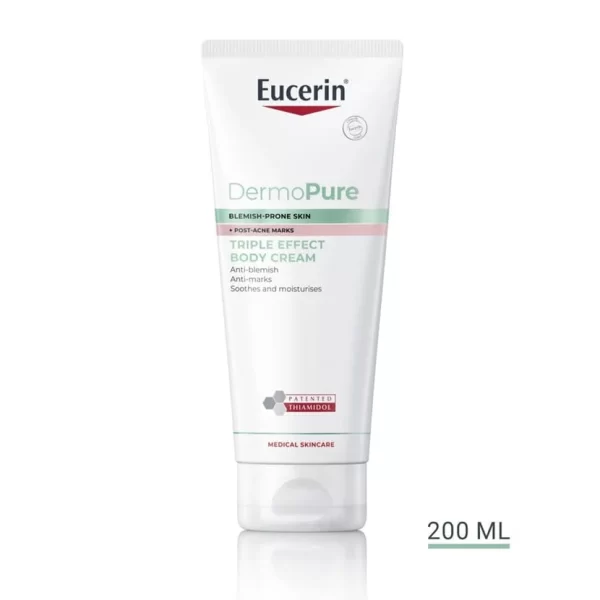 Eucerin Dermo Pure Creme Corporal Efeito Triplo 200ml